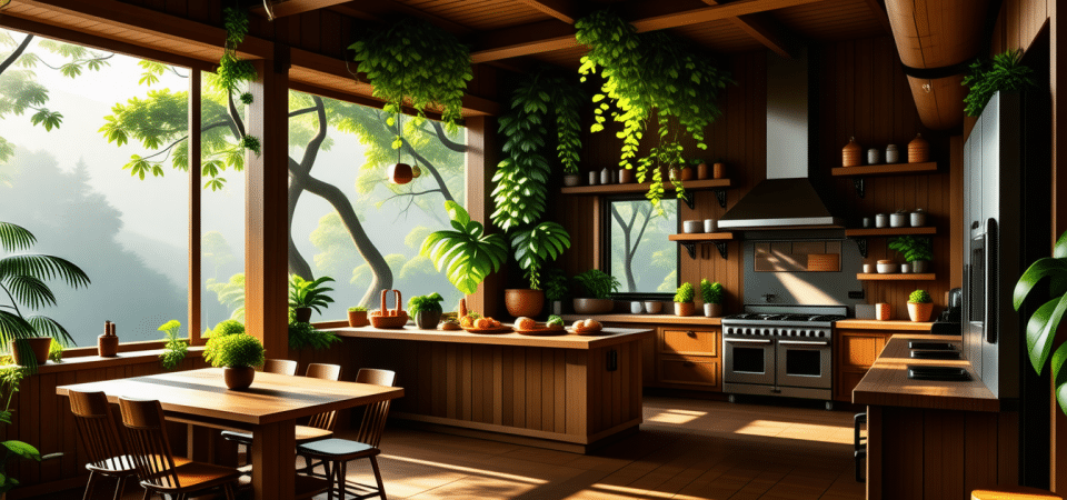 Créer une cuisine ouverte dans une cabane perchée